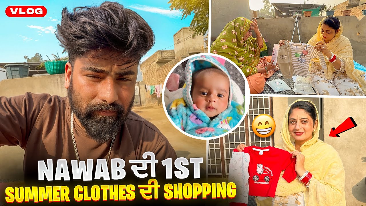 Nawab Di 1st Summer Clothes Di Shopping😍||DaakuVlogs 