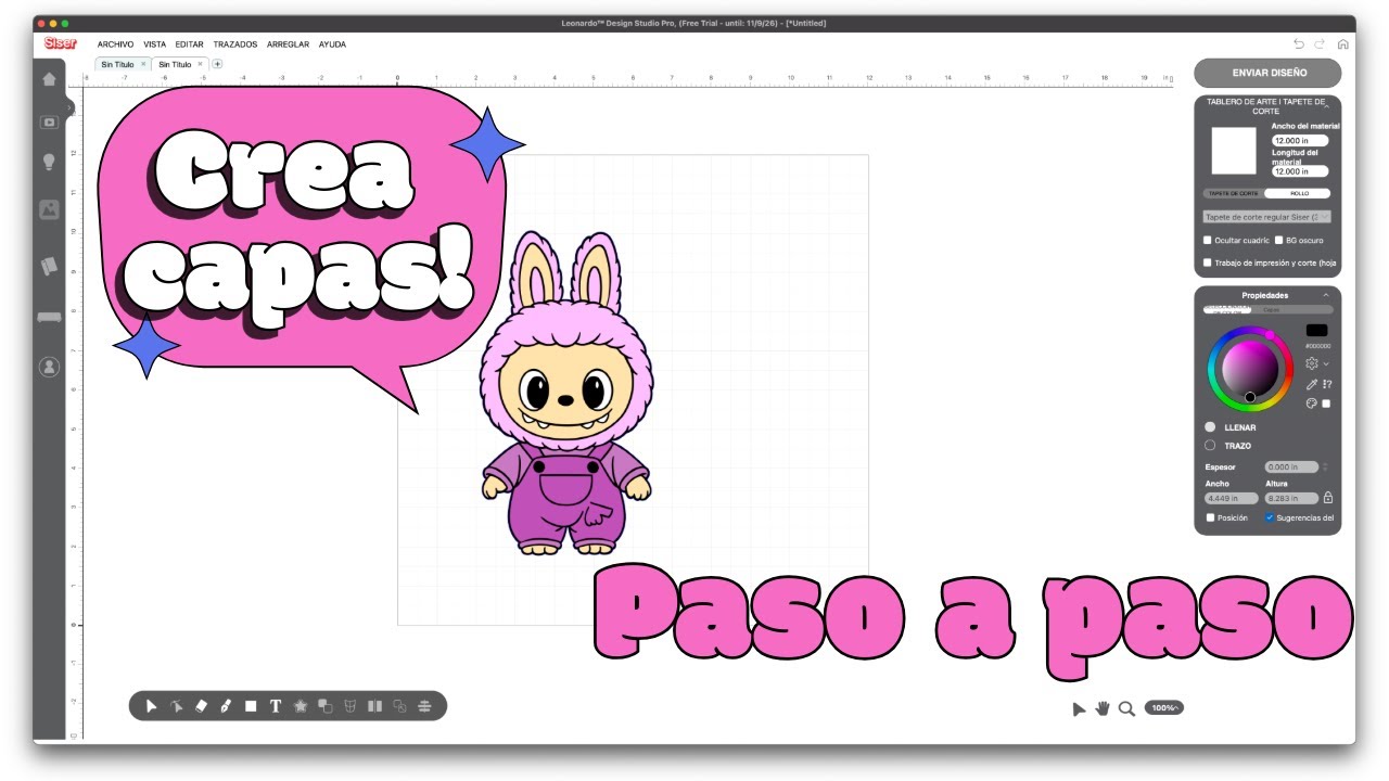 La Bubu en capas en Siser Leonardo Design Studio