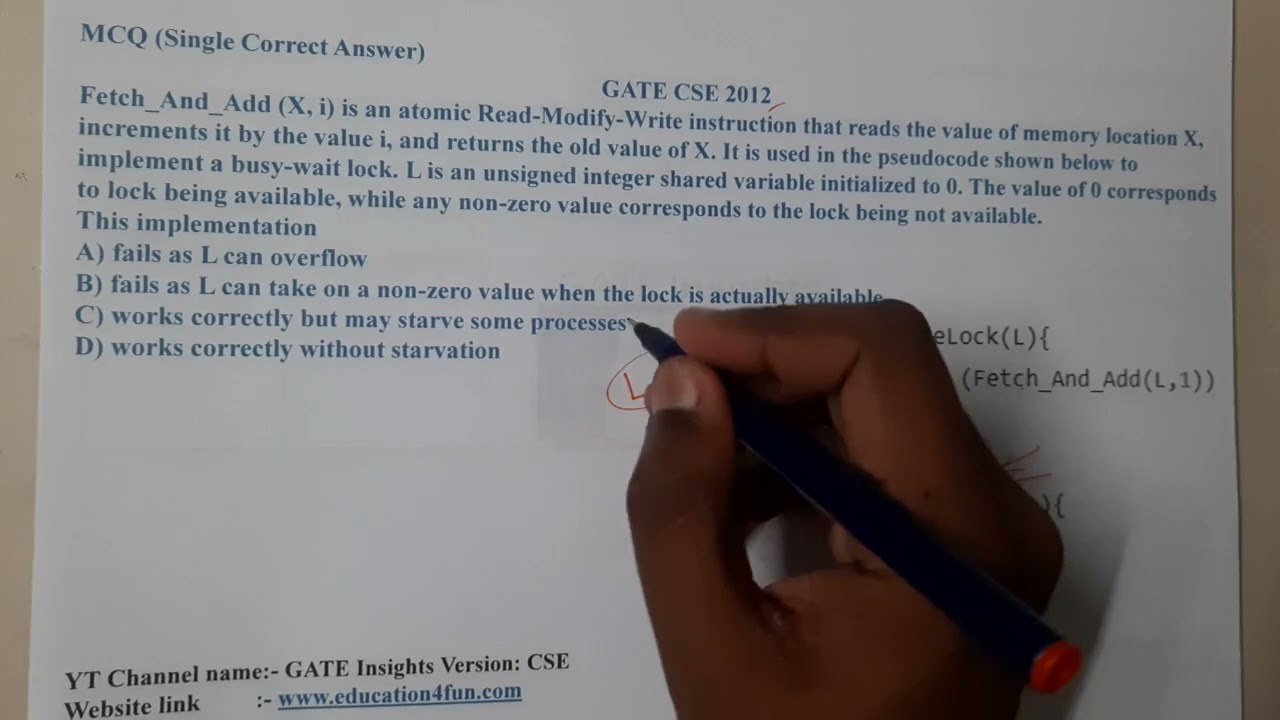 GATE CSE 2012