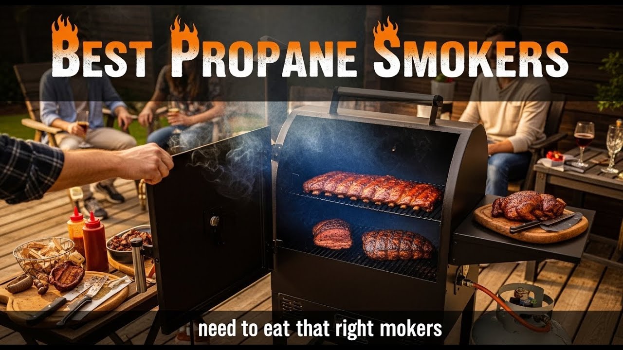 TOP 5  Best Propane Smokers Propane Smokers That Maintain Low & Slow PERFECTLY 🐖⏳