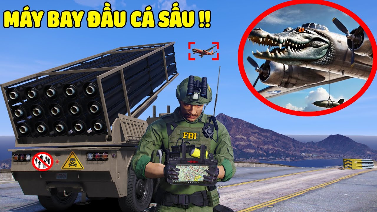 Phóng Tên Lửa Bảo Vệ Thành Phố Trước Sự Tấn Công Của Máy Bay Đầu Cá Sấu Thực Thể Lạ Không Xác Định