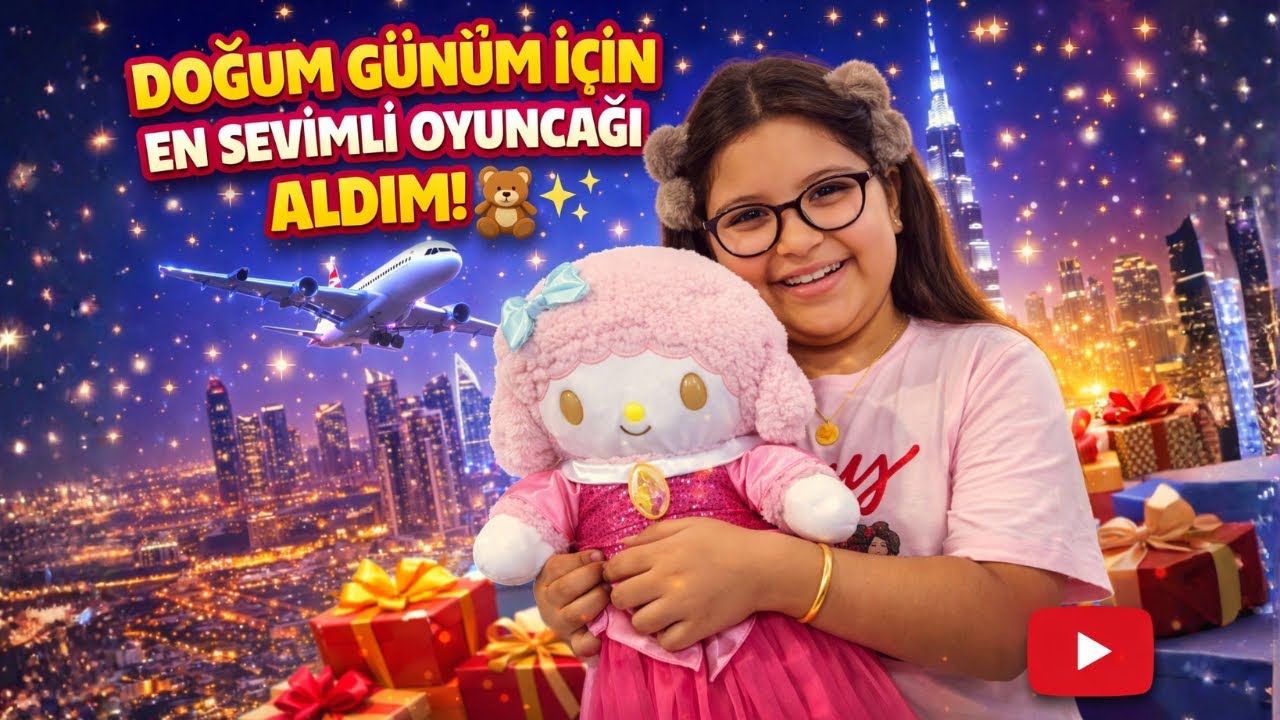 Abu Dhabide’de 🎉 Doğum Günüm İçin Bana Özel Tasarlanan Oyuncağımı Aldım! 🧸✨