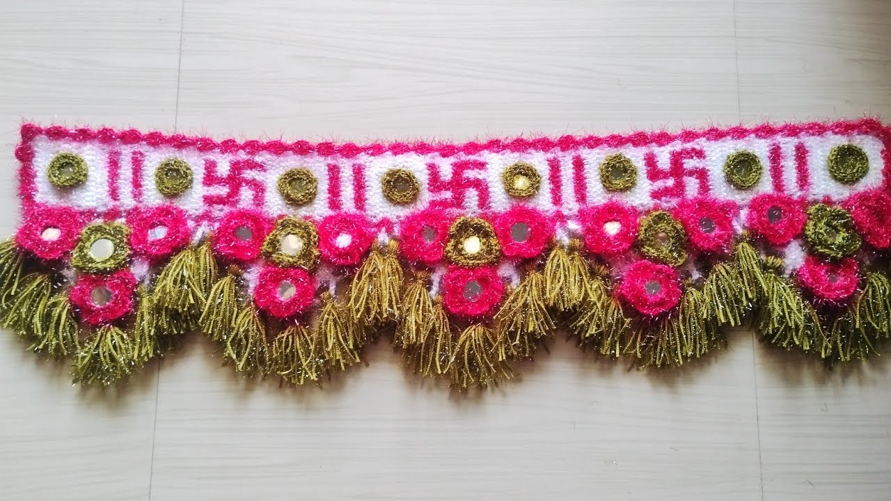 Unique toran Ideas, crochet toran meking ideas 