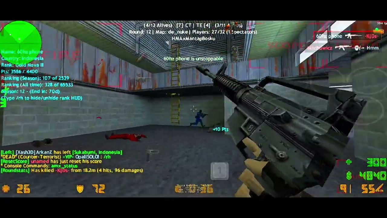 CS 1.6 ANDROID Highlights PC server