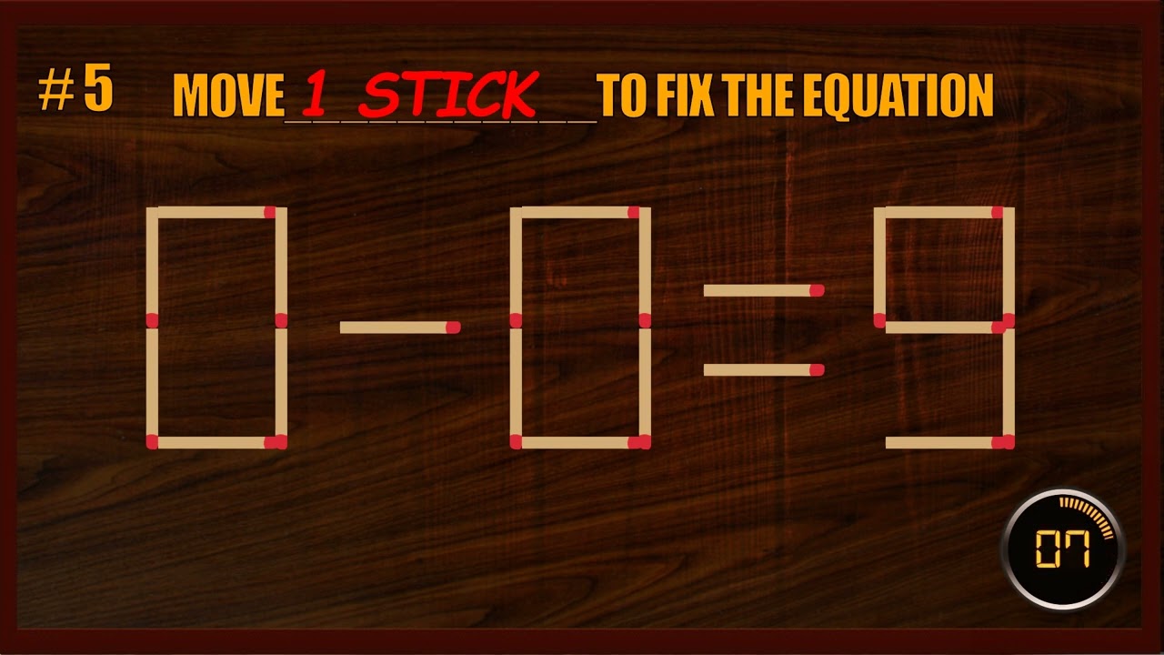 Matchstick Puzzle | Matchstick Logic Puzzles | Matchstick Tricks#BrainGames #MatchstickChallenge