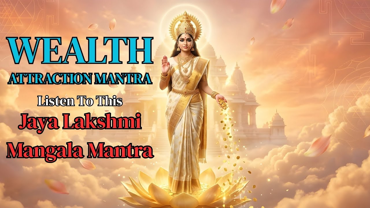 WEALTH ATTRACTION MANTRA | Jaya Lakshmi Mangala Mantra | Attract Wealth, Luck & Prosperity