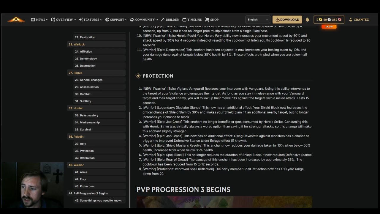 BG and some patch notes on the warrior---Ascension Bronzebeard
