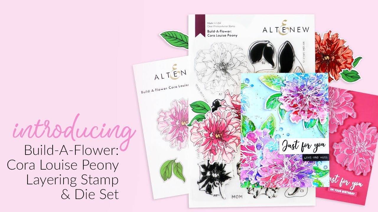 Gorgeous New Floral Layering Stamp & Die Set for Card Making