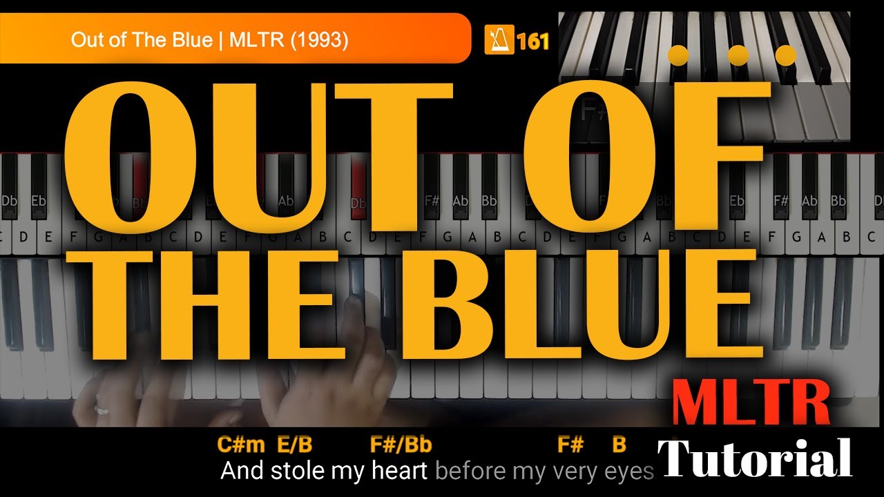 How to Play Out of The Blue (Michael Learns To Rock MLTR) Piano or Keyboard chords & lyrics Tutorial