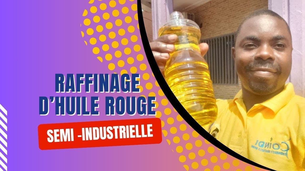 Raffinage d'huile rouge #huile #noix #huilerouge #huiledenoixdepalme
