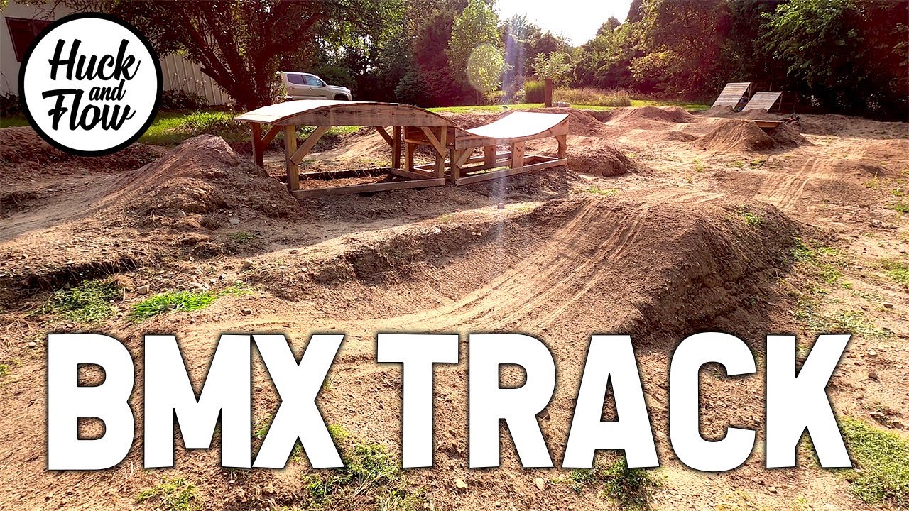 Riding My Backyard BMX Track!