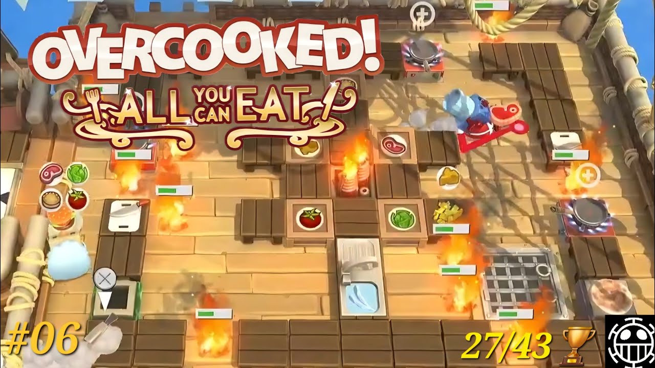 Overcooked! All You Can Eat - Trophy Hunt #06 27/43🏆 Hier brennt wieder alles