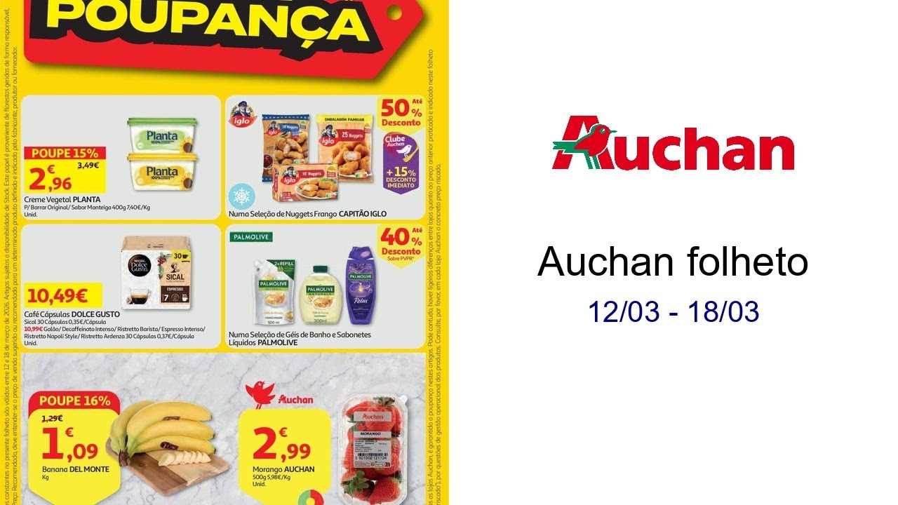 Auchan folheto 12/03 - 18/03