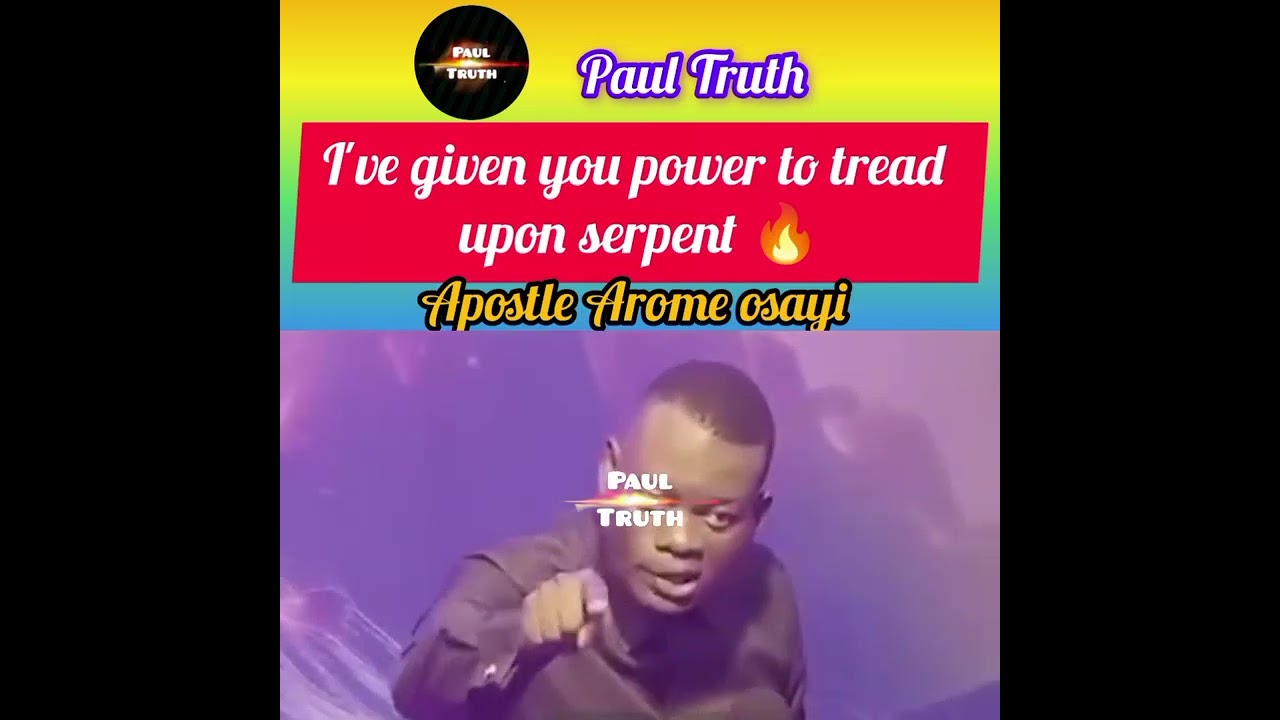 I've given you power to tread upon serpent 🔥 