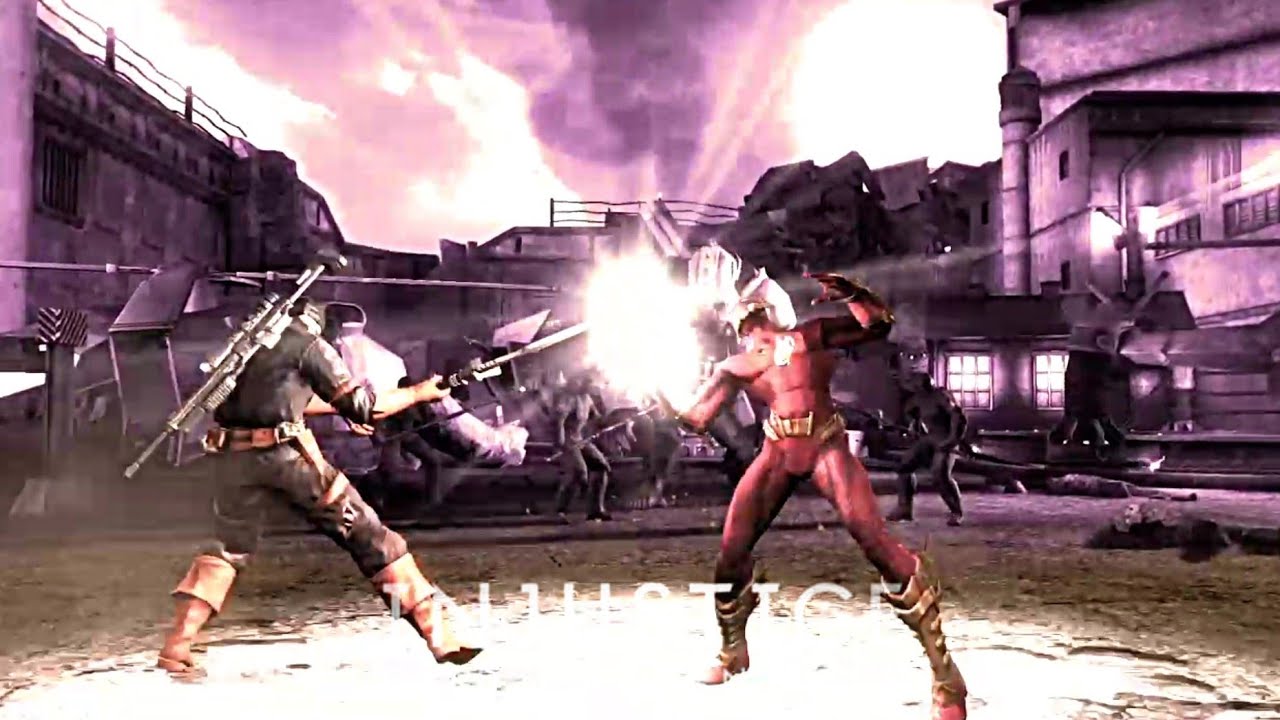 Injustice Gods Among Us - The Flash Vs Deathstroke (Very Hard)