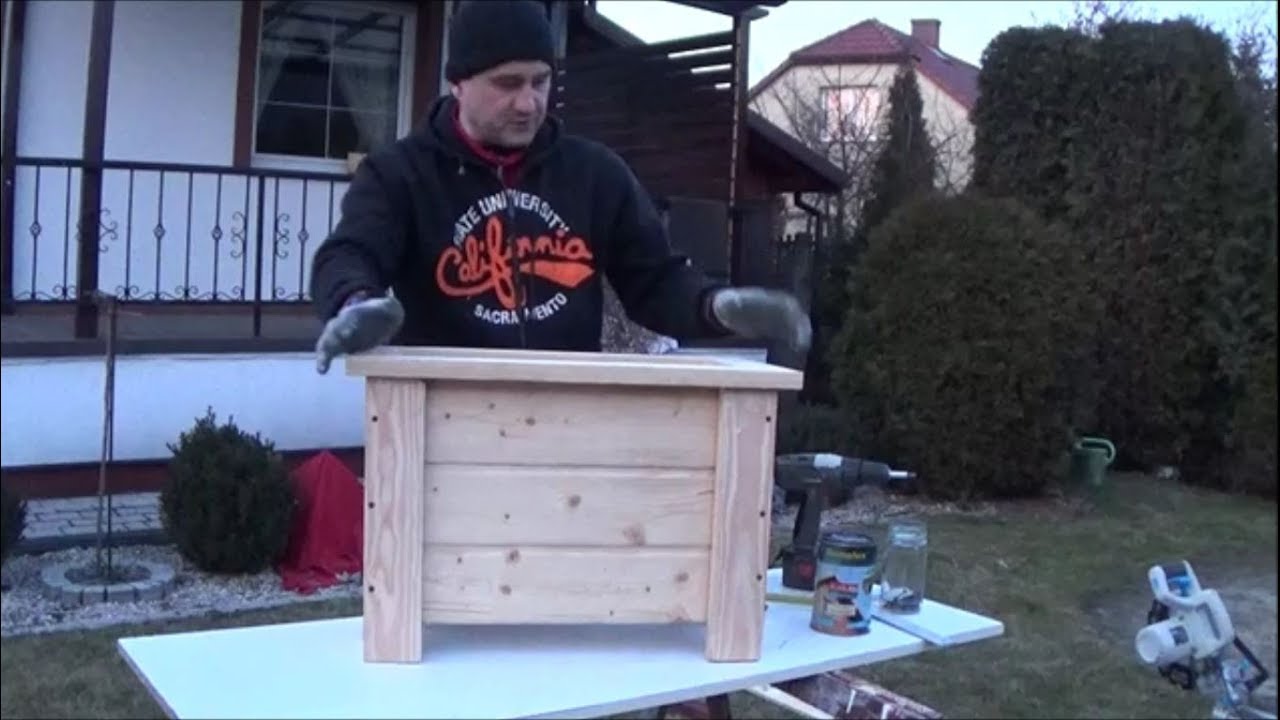 Donice drewniane video DIY - How To Make Wooden Pots