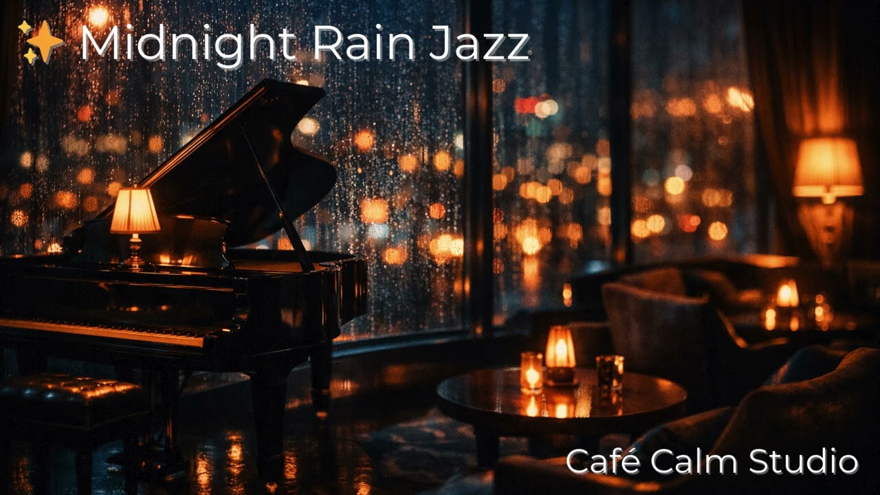 Midnight Rain Jazz 🌧️🌙 | Emotional Minimal Piano for Quiet Luxury Nights