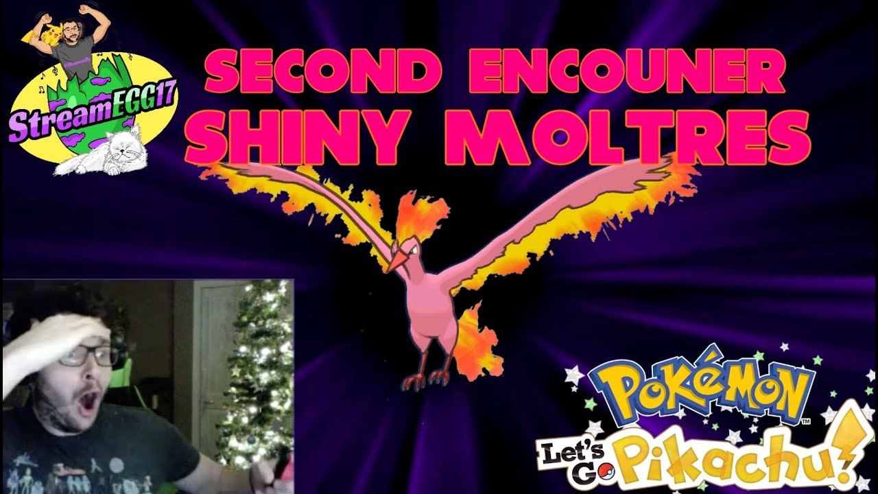 SECOND ENCOUNTER SHINY MOLTRES REACTION POKEMON LETS GO PIKACHU!!