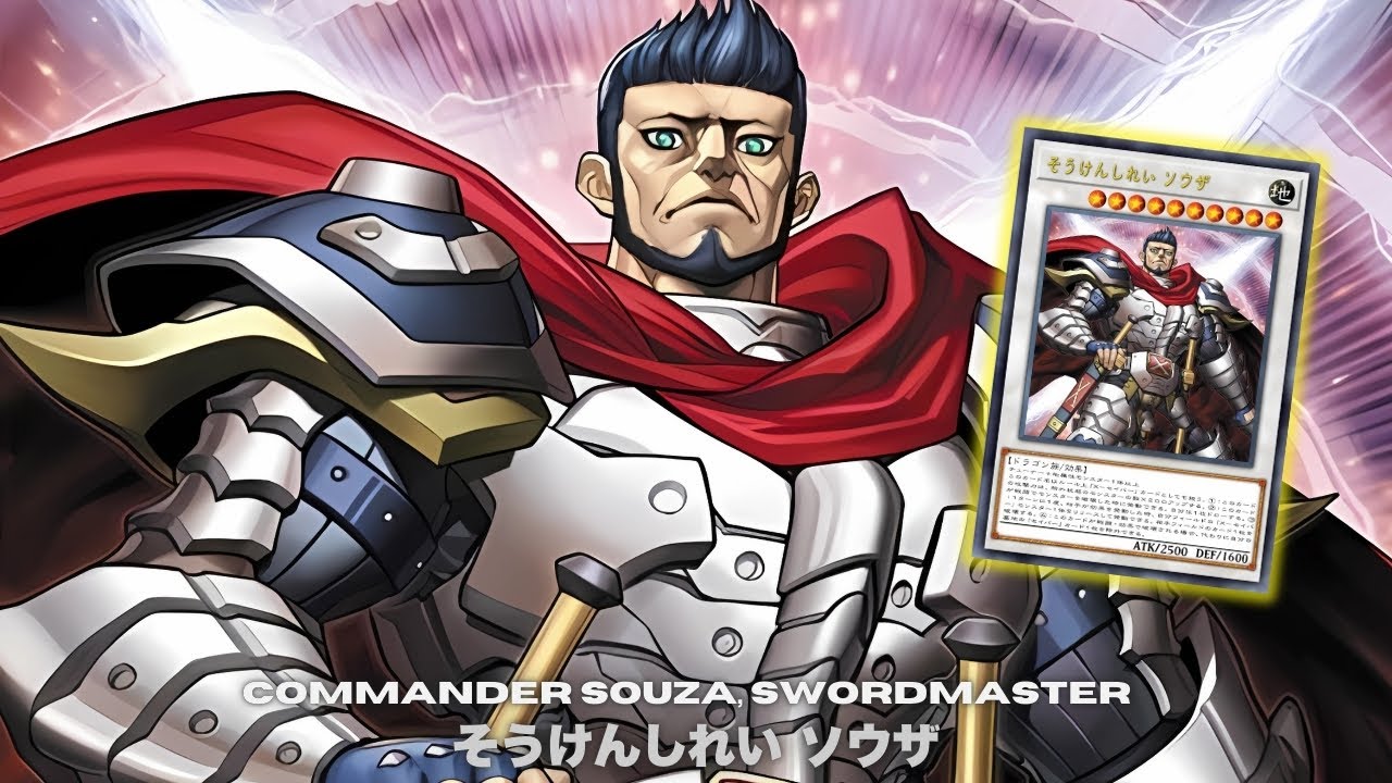 NEW X-SABER !! Commander Souza, Swordmaster DECK NEW CARD - YUGIOH