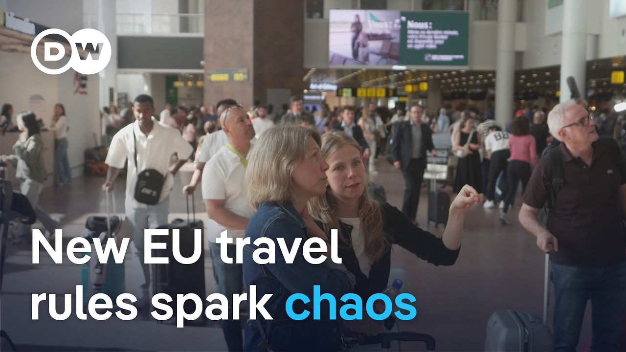 EU's new digital border check system is causing massive airport delays | DW News