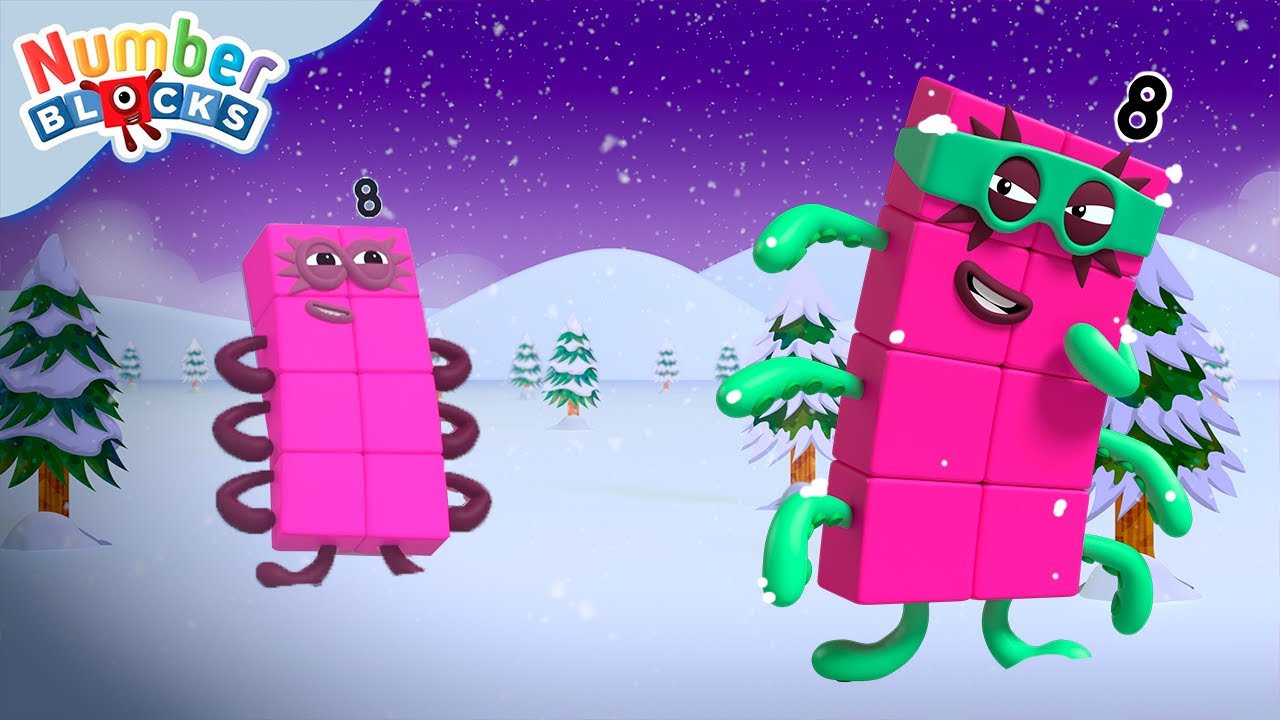 Octoblock Salva o Natal! 🦸 | Aprenda a Contar para Crianças | Desenhos de Matemática | Numberblocks