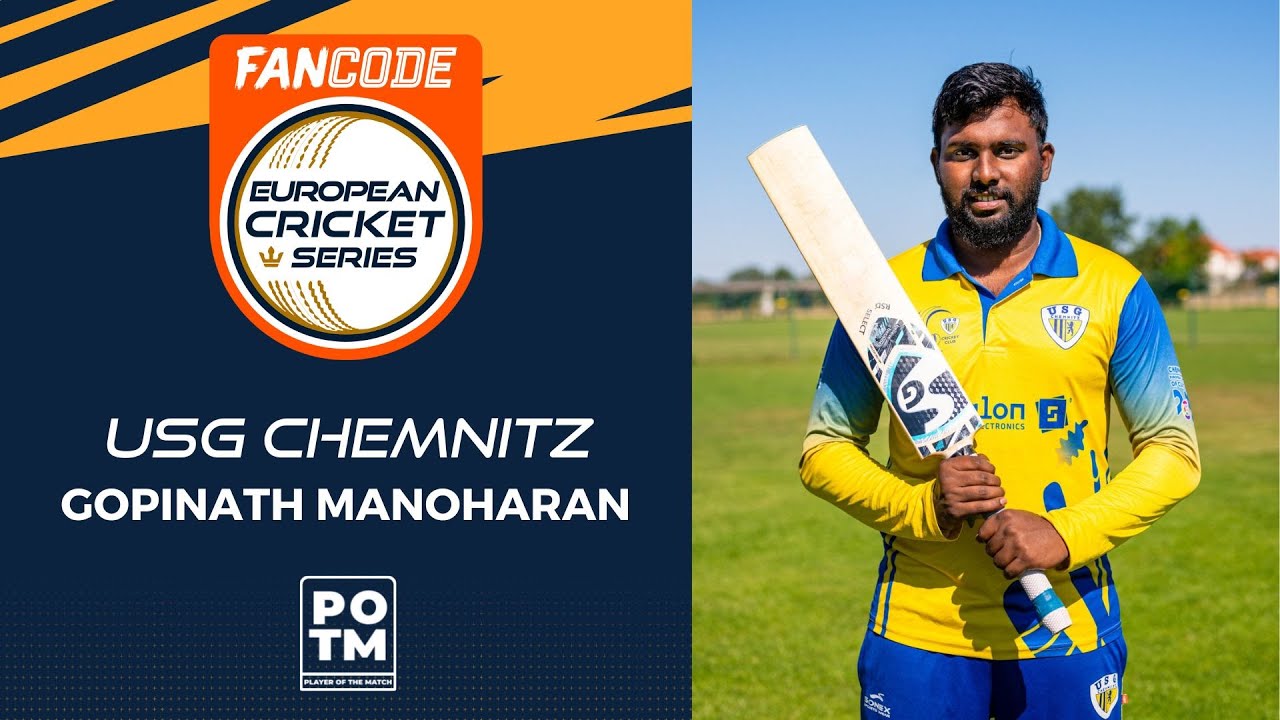 POTM: G.Manoharan - BRI vs USGC | Highlights | FanCode ECS Dresden, 2022 Day 7 | ECS22.483