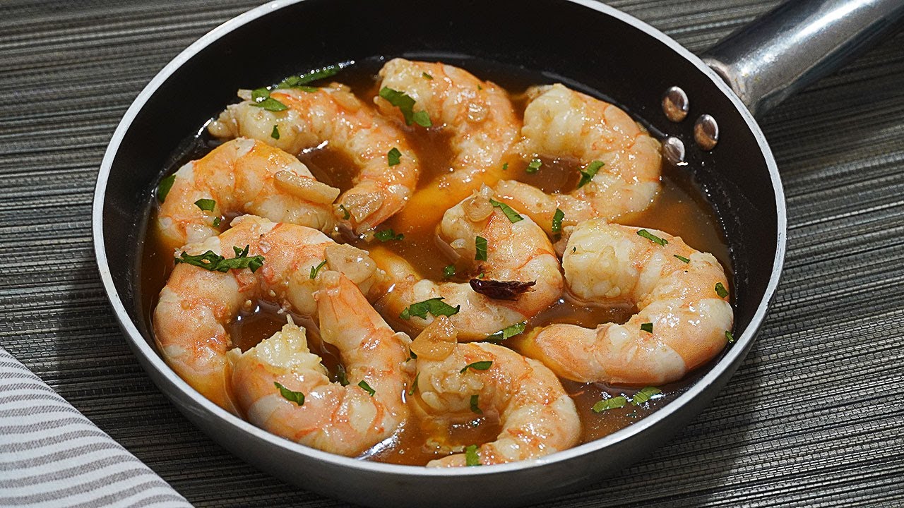 CÓMO HACER GAMBAS O LANGOSTINOS AL AJILLO MUY SABROSOS! RECETA CON TRUCOS