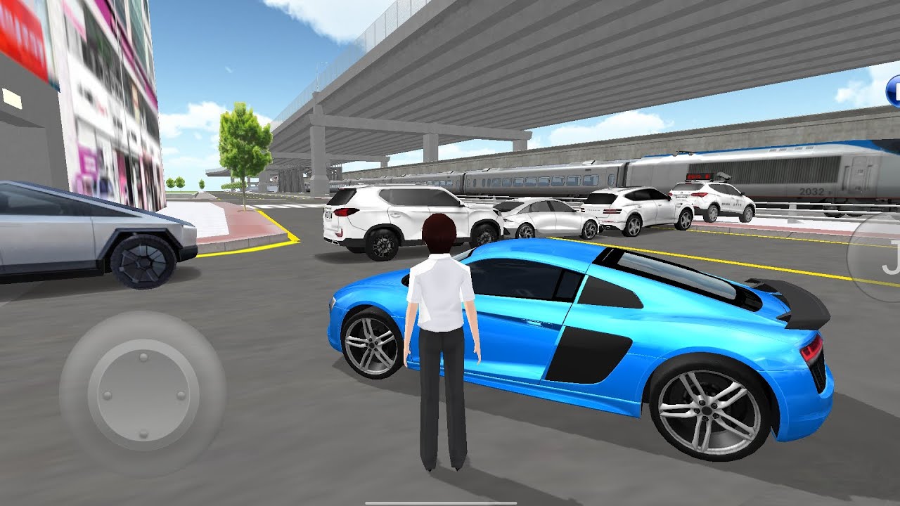 New Blue Mercedes G63 Car Stuck In Parking Garage With Excavator-3D Driving Class। Android Gameplay