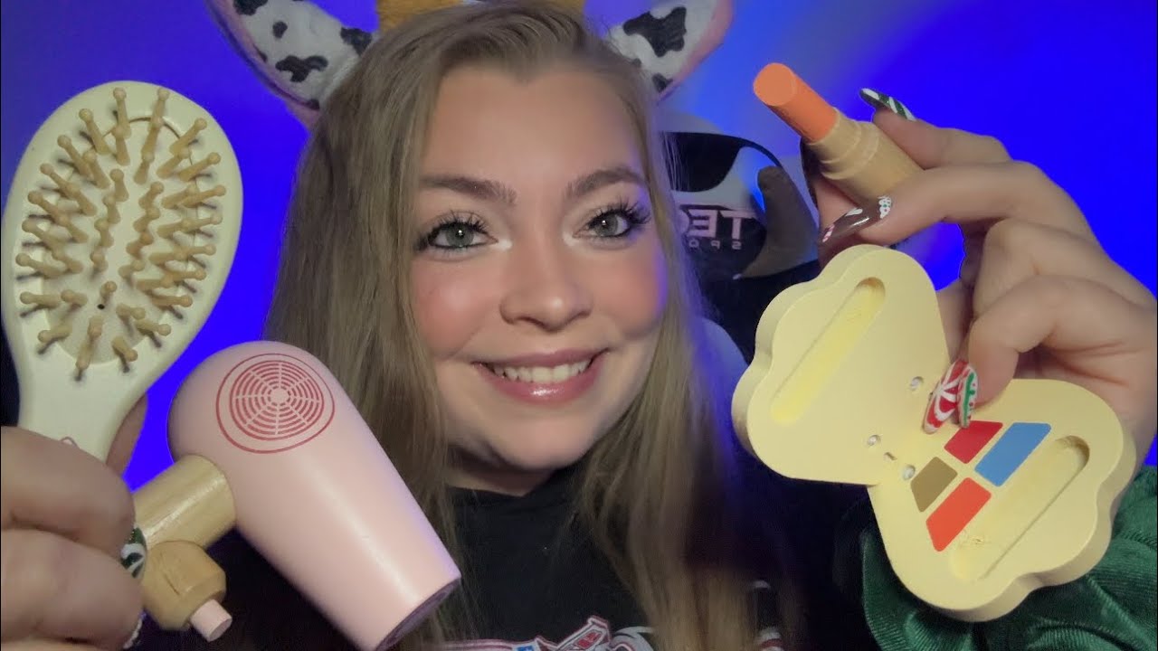 ASMR| 🪵Wooden Makeup💄Roleplay (personal attention, wood tapping & scratching)