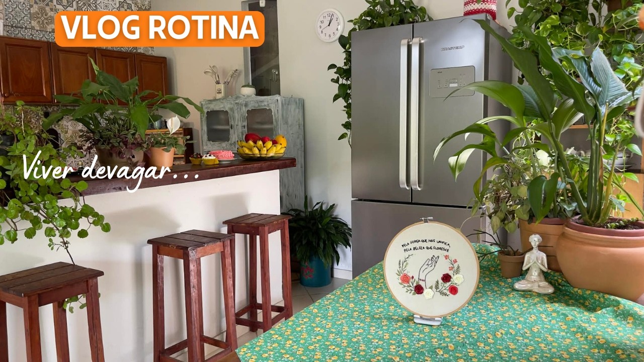 Vida calma em um dia de verão ☀️| Artesanato, compras, receita e plantas | Vlog silencioso🌷