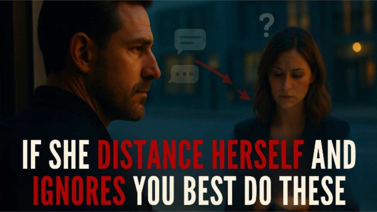 When A WOMAN DISTANCES HERSELF From You And IGNORES YOU, Just DO THIS | Stoic Station
