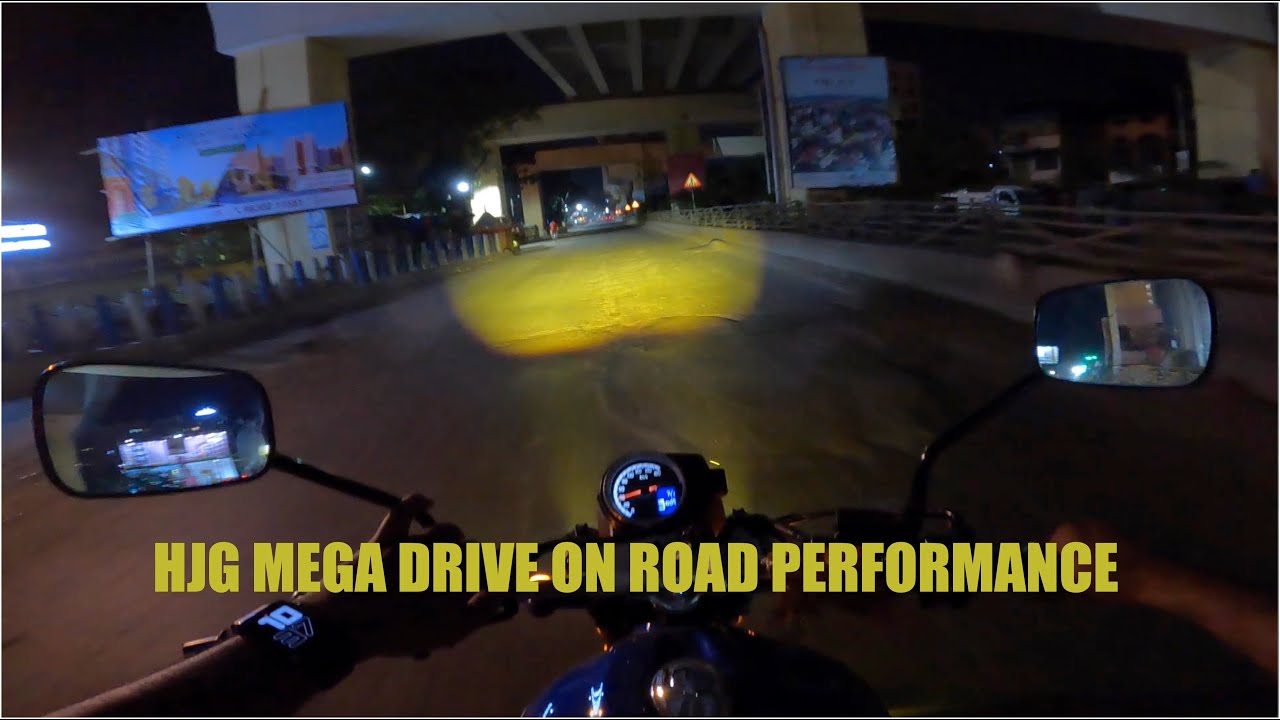 HJG Mega Drive Dual Colour Installed And Road Review | HJG Fog Lights On Road Performance | GoPro