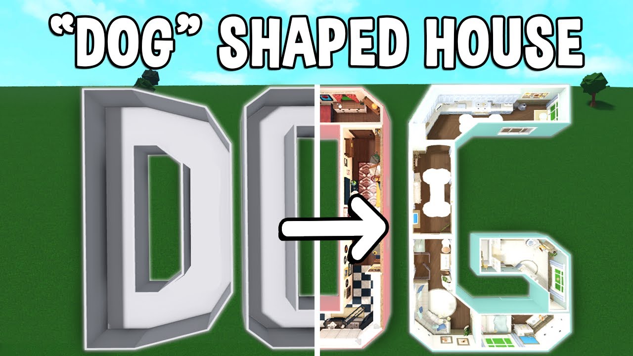 Building the WORD 'DOG' into a Bloxburg House