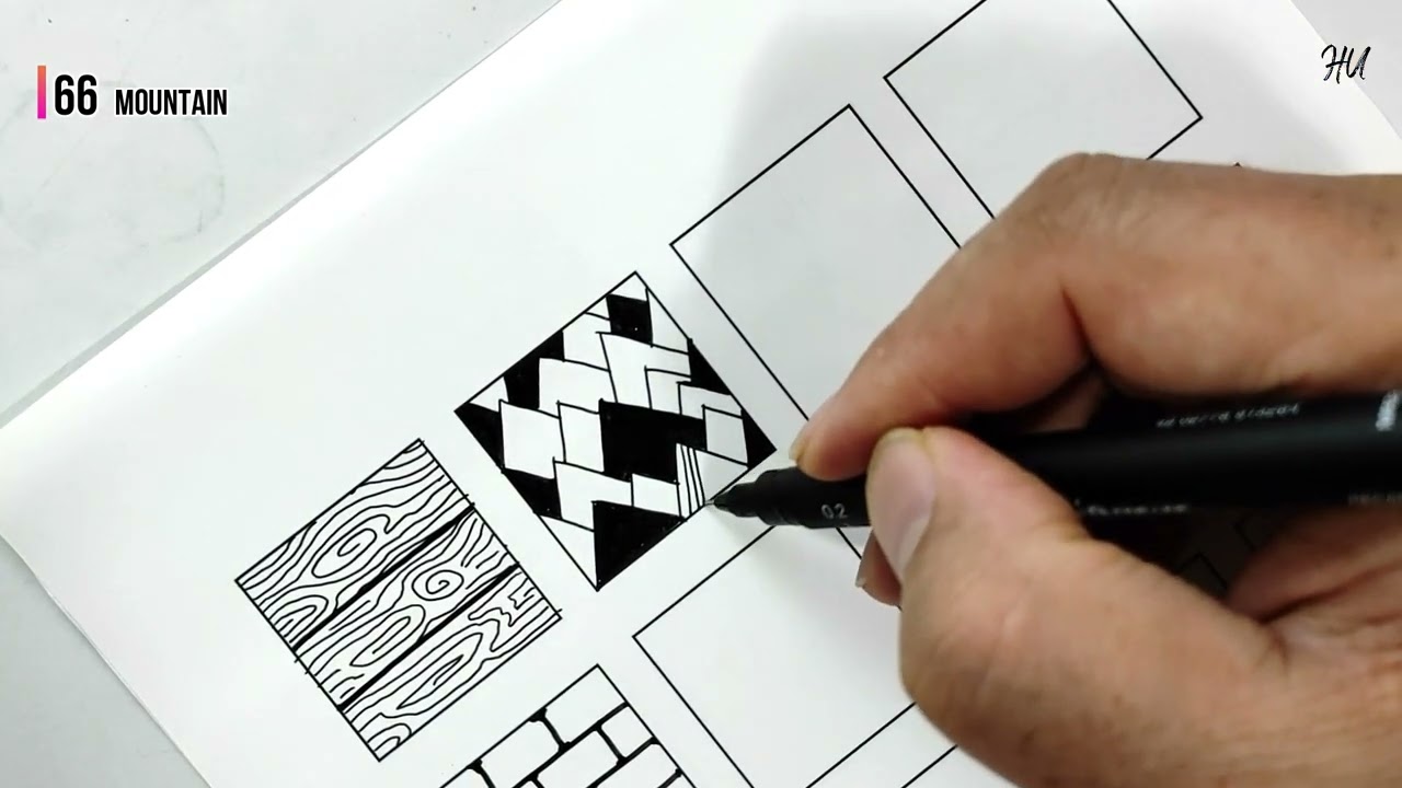 300 zentangle patterns part 4 || zentangle patterns with names || zentangle with me