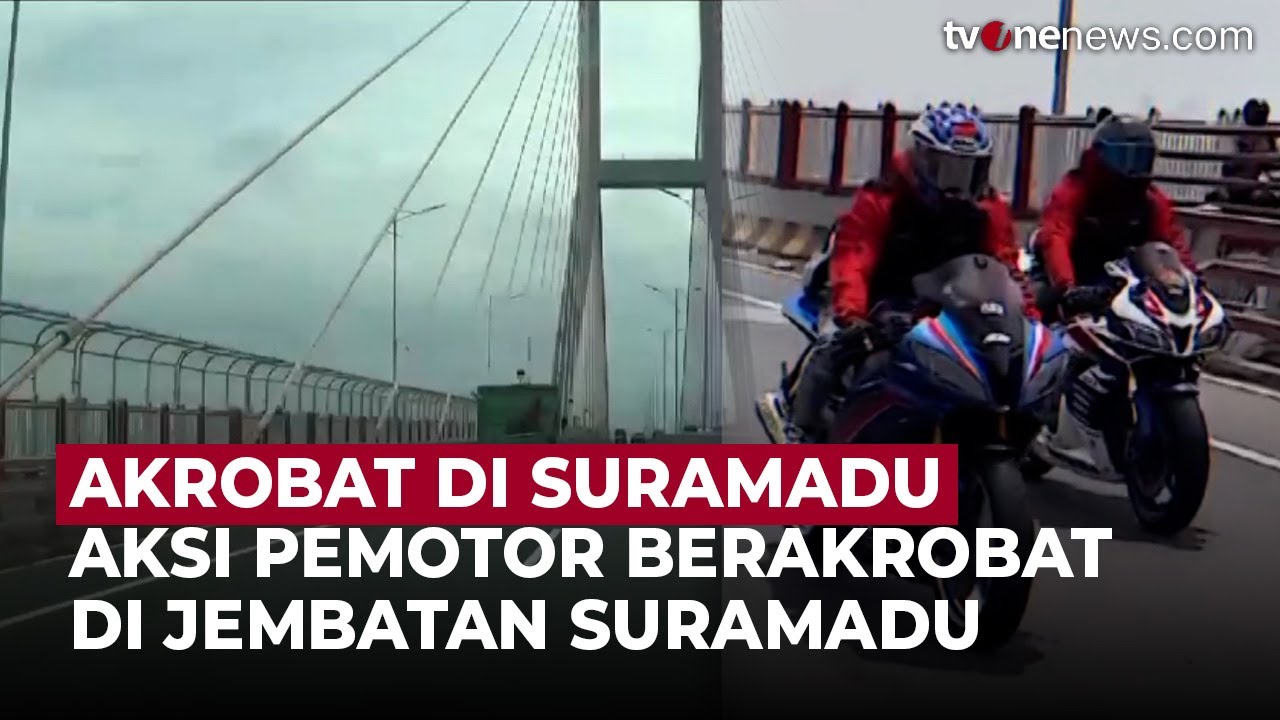 Viral Aksi Akrobat Pengendara Motor di Suramadu, Polisi Lakukan Penyelidikan | OneNews Update