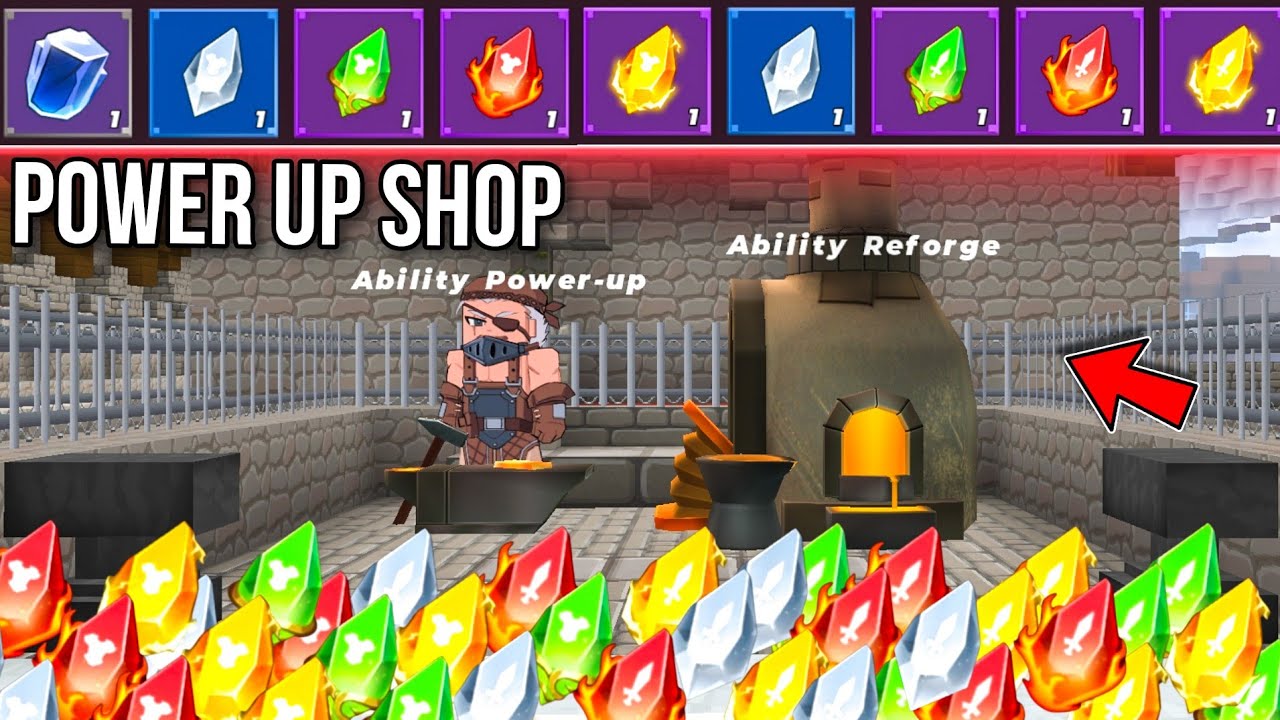 New *POWER UP SHOP!* Energy Stone & Reforge In Skyblock