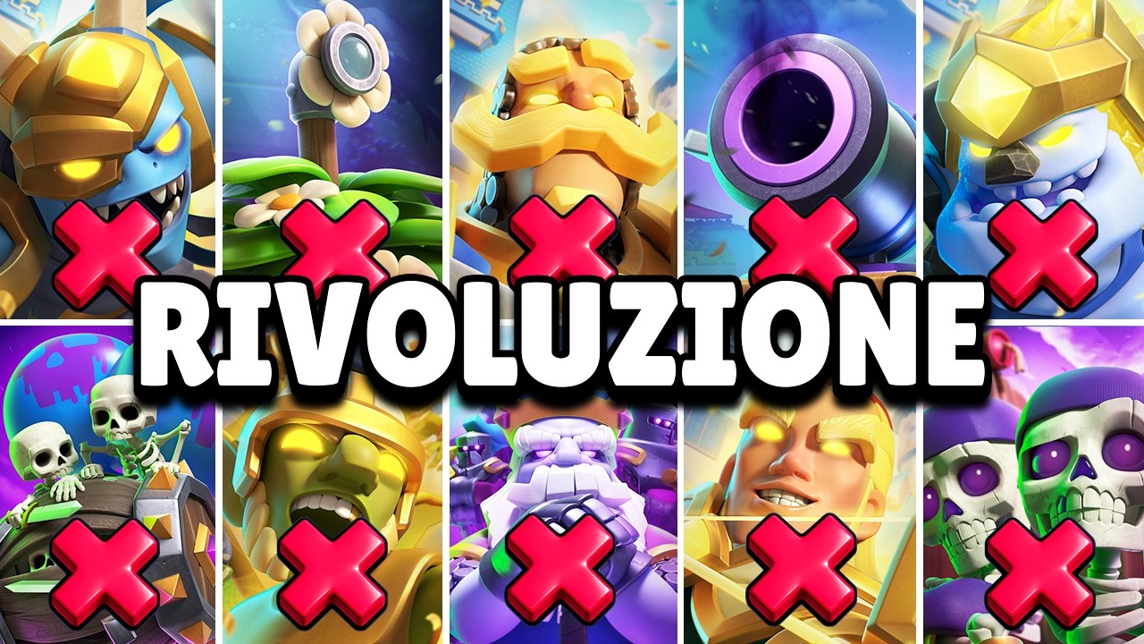 RIVOLUZIONE... NERFATI TUTTI gli EROI di CLASH ROYALE!