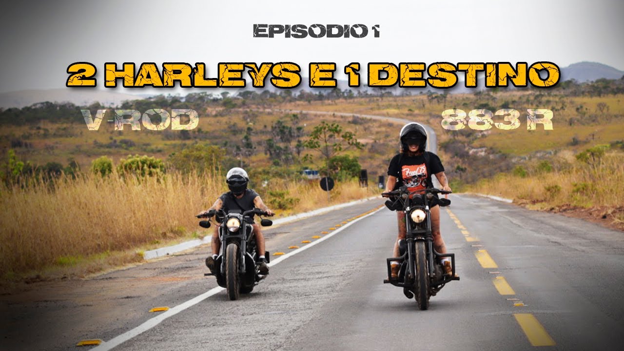 De SÃO PAULO à BRASILIA Viajando de Harley Davidson V- ROD MUSCLE e 883 R - EP. 1 | MOTOCK TRIP