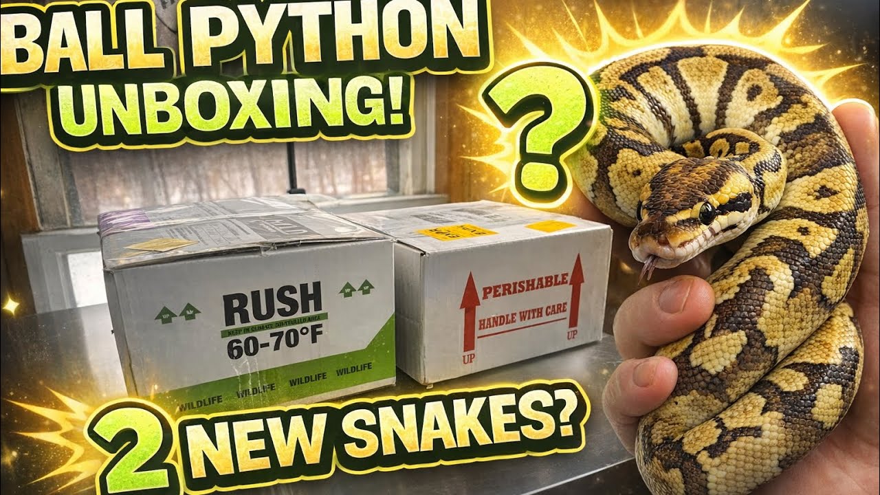 I Bought TWO Ball Pythons… Let’s Unbox Them! 🐍📦