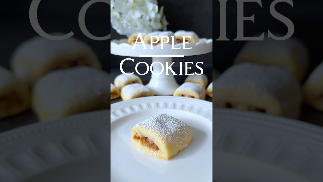Ad | Apple Cookies Recipe 🍏🤍 (in the Caption) #apple #cookies #recipe