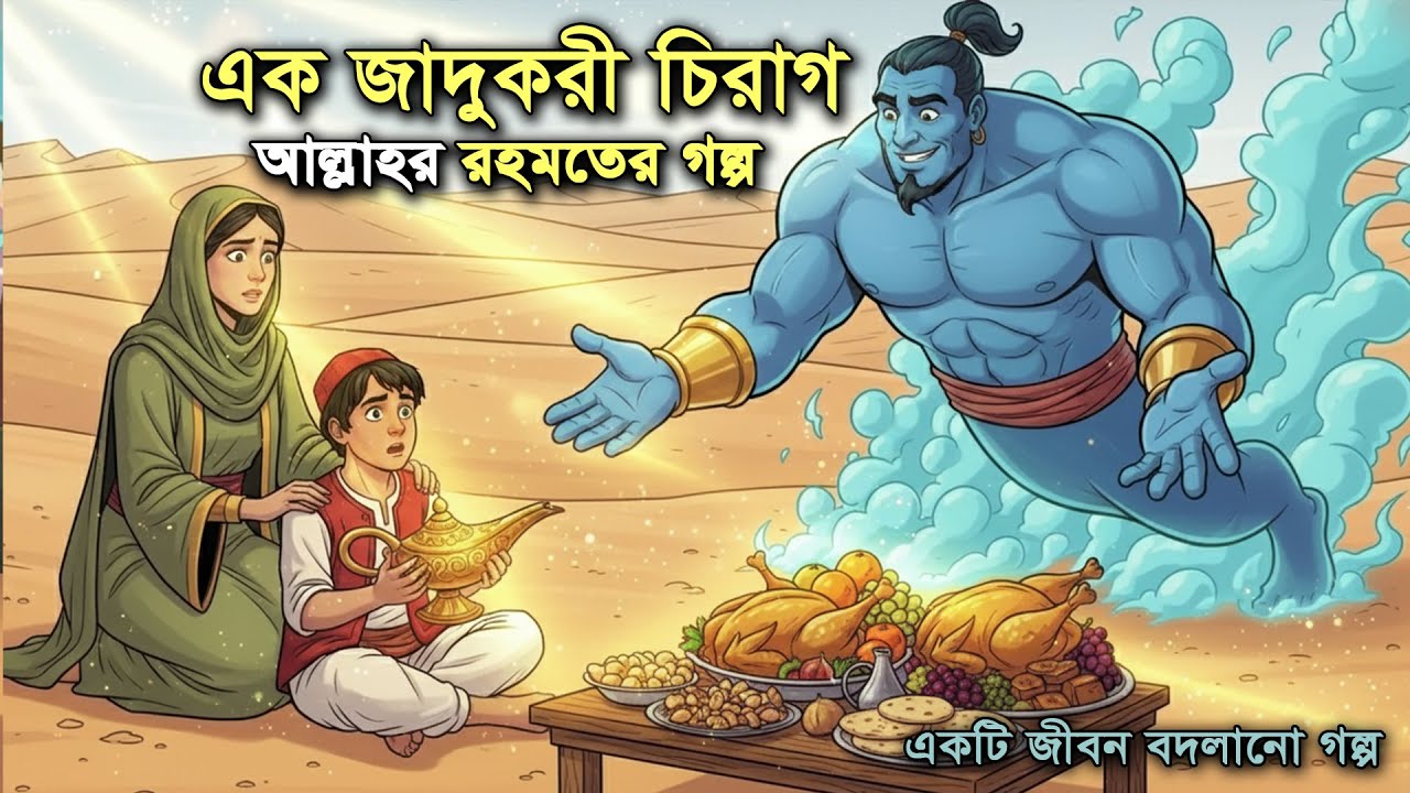 জাদুকরী জিনের প্রদীপ কিভাবে বদলে দিল ভাগ্য | Islamic Moral Story Bangla