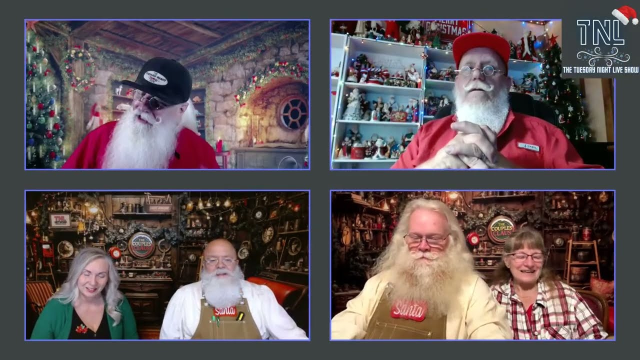 The Couples Claus & Santa's Workshop ~ with Santa Doug, Jenny Kringle, Santa Chris and Kim.