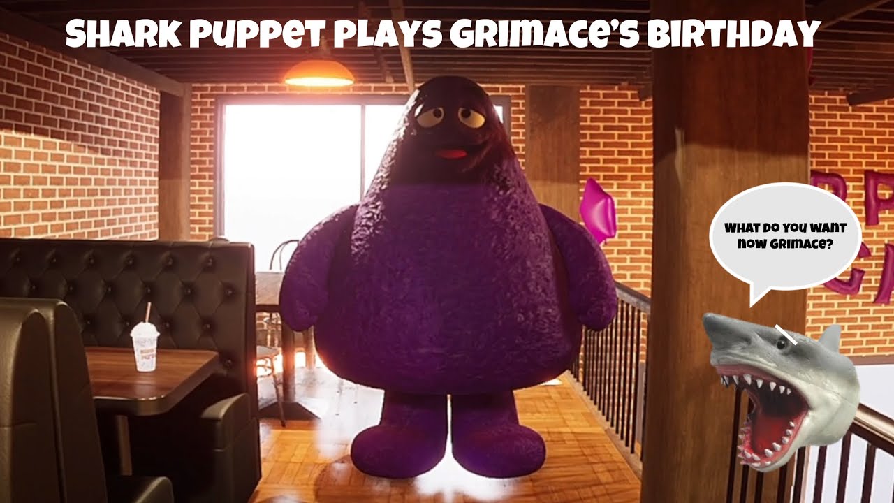 SB Movie: Shark Puppet играет в «Grimace’s Birthday»!
