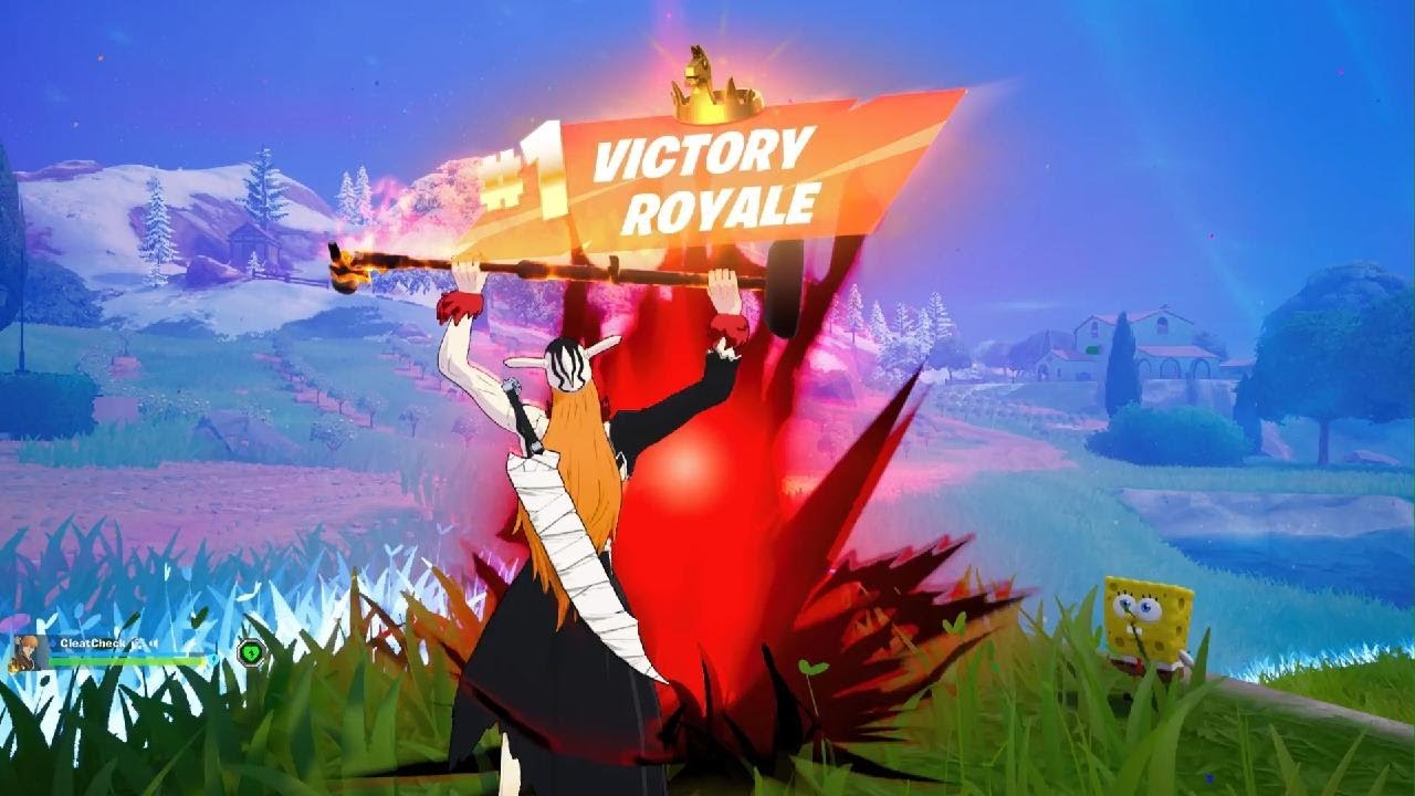 *NEW* BLEACH FULLY-HOLLOWFIED ICHIGO KUROSAKI SKIN IN FORTNITE PS5 + A VICTORY ROYALE WIN! (DUO)