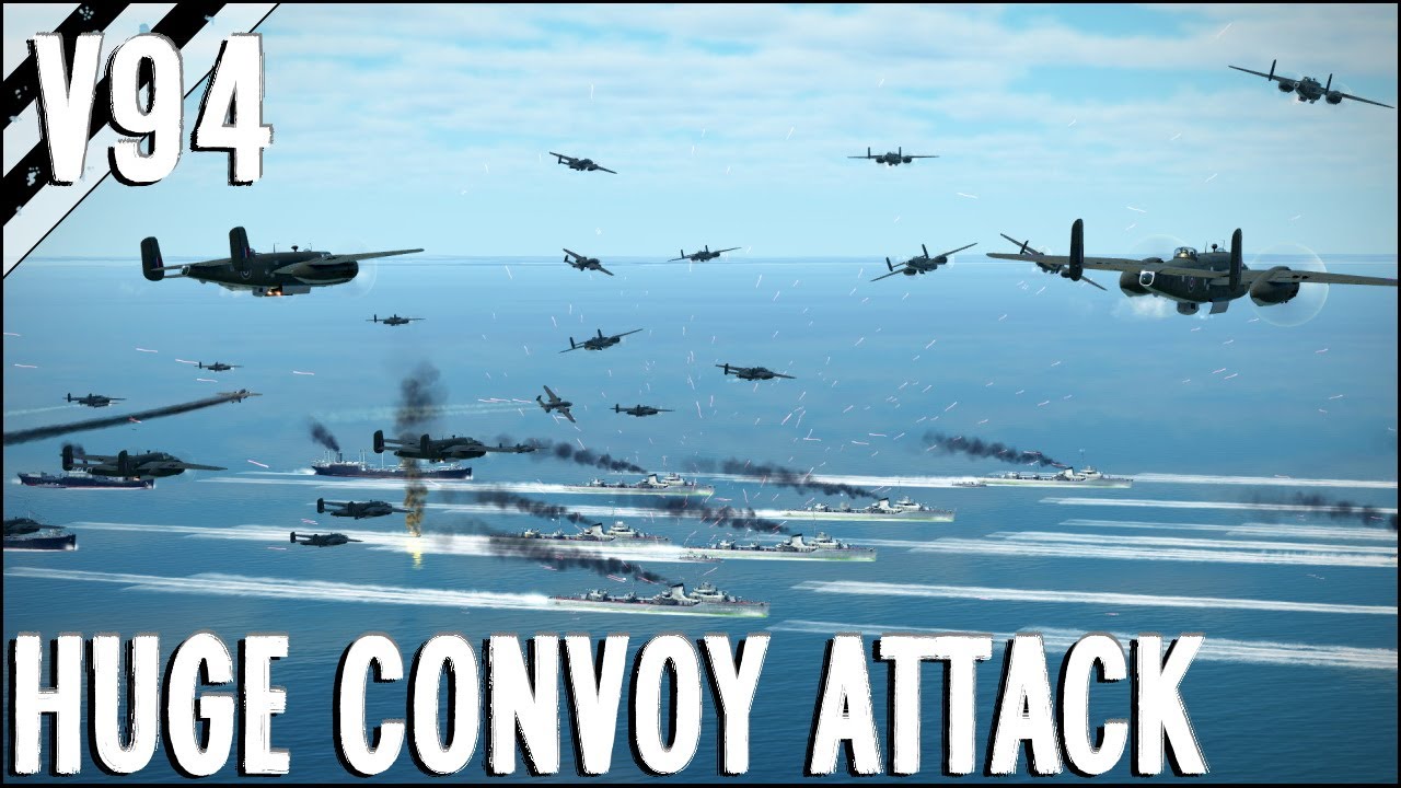 Huge Formations VS Large Ship Convoy (GIVEAWAY) V94 | IL-2 Sturmovik Flight Simulator Crashes