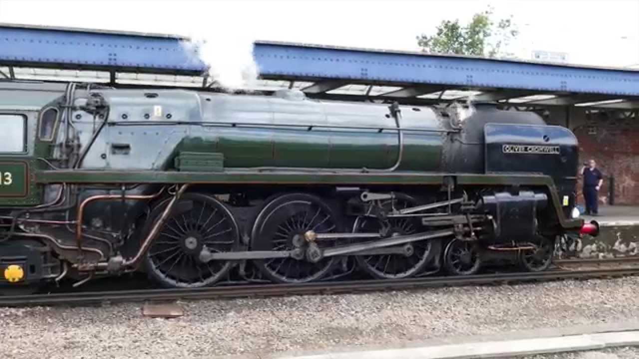 70013 Oliver Cromwell Calls At Bournemouth With The Dorset Coast Express