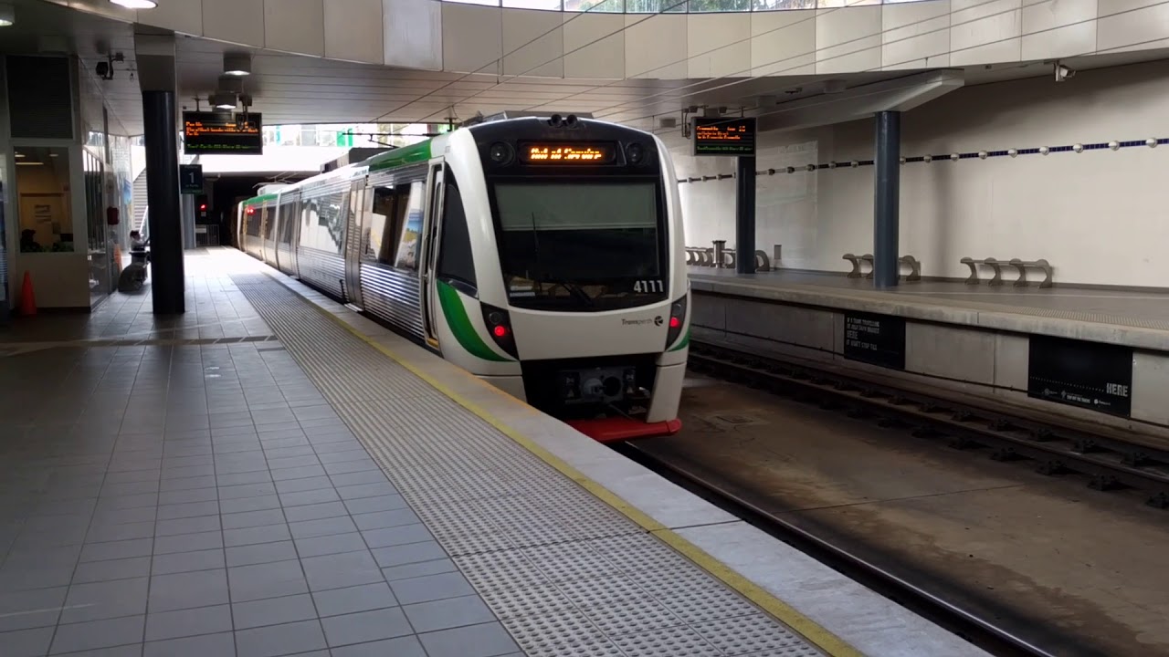 TransPerth B-Series Trains through Subiaco Station