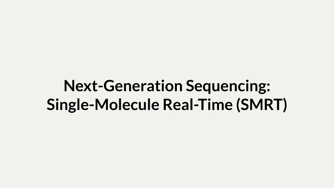 Next-Generation Sequencing: Single-Molecule Real-Time (SMRT) Sequencing