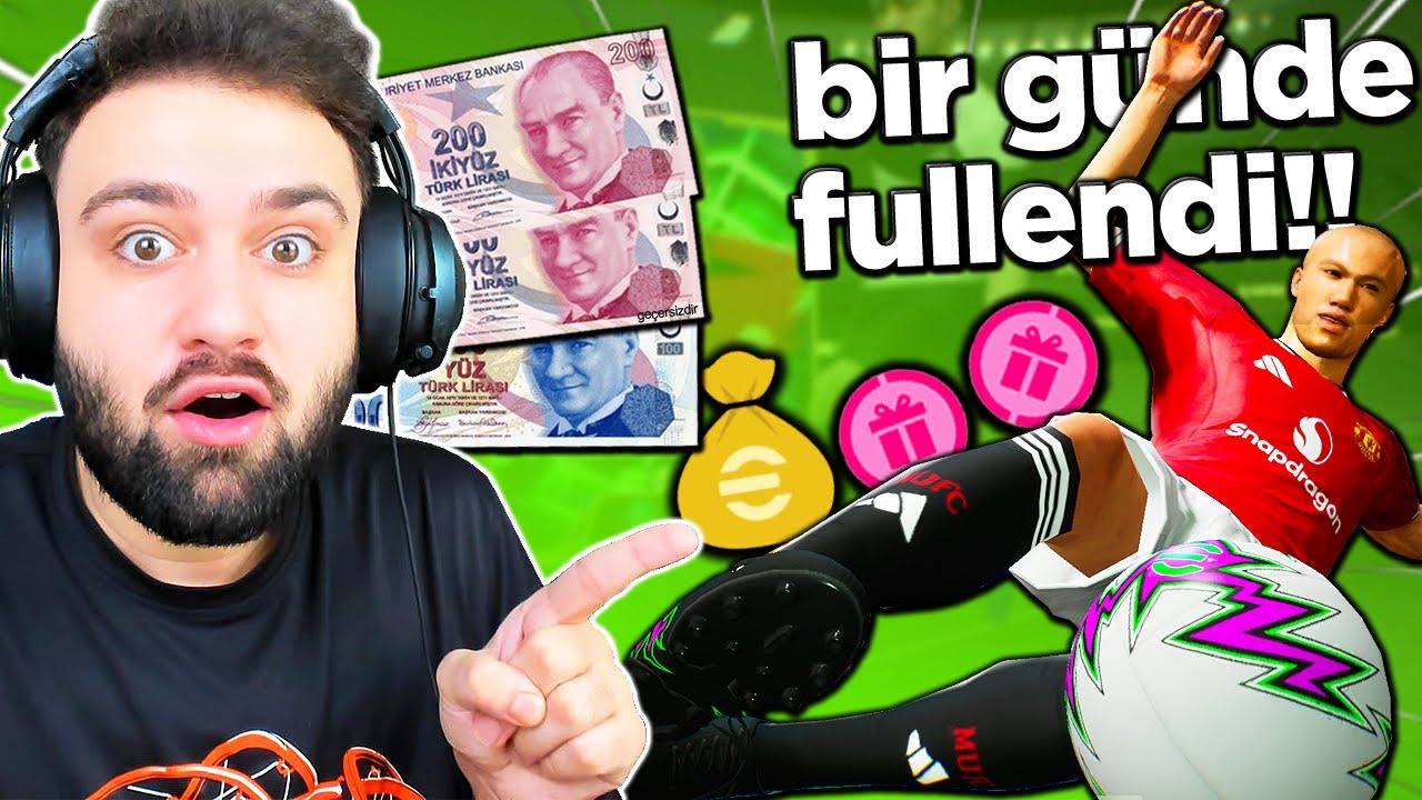 1 GÜNDE 500TL İLE SIFIRDAN HESAP FULLEDİM🏆🎁 eFootball 2026 mobile