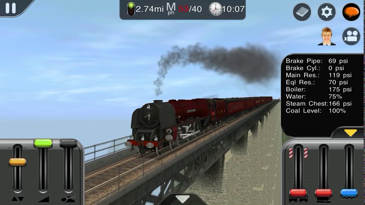 Down hill speed test and cliff jump, Trainz Driver 2